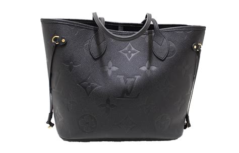 lv neverfull black mm|louis vuitton empreinte Neverfull.